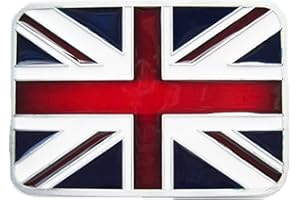 JEAN'S FRIEND Enamel Union Jack Flag UK Flag Vintage Belt Buckle also Stock in US