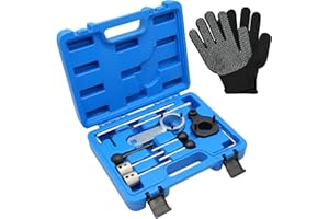 Wvoillty Jeu D'outils de Réglage du Moteur 10 Pcs, Outils de Changement de Courroie de Distribution, Compatibles avec VW, Audi, Seat, VAG EA288, 1.4, 1.6, 2.0 TDI CR