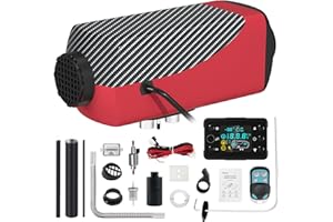 LIKACI Diesel-Luft-Parkheizung Öltank frei 5KW-8KW 12V/24V Dieselheizung Tragbar mit aufgerüsteter LCD Schalter Anzeige und Fernbedienung, Schnelle Heizung, für Auto Anhänger, LKW