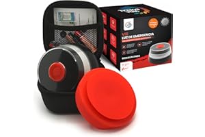 Vida Boreal Baliza V16 Luz Emergencia Geolocalización | Homologada DGT 3.0 para Coches y Motos | SIM Datos hasta 2038 | Pilas, Estuche y Ventosa Incluidos