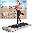 DeerRun Walking Pad Raceable, Max 136kg 159kg Walking Treadmill Suitable for High-tech Wearables, Under Desk Treadmill with Multi-Runner Races,APP Control for Home & Office, Door to Door Delivery