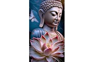 ZHUMUTO Diamond Painting Adulte Grand Format,Peinture Diamant XXL 40x70cm Bouddha Zen A,Broderie Diamant Painting Kit Complet Adulte Grand Format,Grande Taille Pour la Décoration