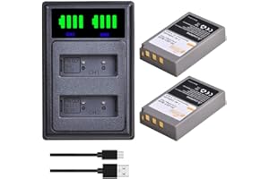 Pickle Power PS-BLS5 BLS-50 BLS50 Battery and USB Charger Compatible with Olympus Pen E-PL2,E-PL5,E-PL6,E-PL7,E-PM2, OM-D E-M10, E-M10 II Stylus 1