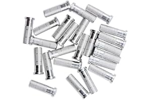 ANCLLO - Confezione da 50 inserti freccia in alluminio con tiro con l'arco da campo Insrts .244 alberi a freccia per pratica bersaglio