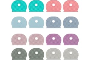 Uniclife 16 Copri Chiavi Elastici Morbidi, Identificatori Chiavi da 2,5 cm, Protezioni per Teste di Chiavi Standard (Non Adatti a Chiavi Forme Speciali), 8 Colori