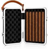 Quantum Su Ge&ccedil;irmez Puro Seyahat &Ccedil;antası - 16 Ring veya 20-25 Kısa Puro Kapasiteli Humidor Case, Darbeye Dayanıklı &Ouml;zel Koruy