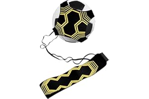 pzihao Football Kick Trainer, Footballs Training Aid with Flexible Adjustment Belt, Children Adult Solo Football Practice Equipment Suitable for 3 4 5 Balls