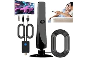 XPWGHAP digiloop antenne,festberg hitenna,wavemax,festberg hitenna tv antenne,Digitale Tv-Antenne Mit Koaxialkabel Für Den Innen- Und Außenbereich, Empfang Von 50 Meilen,Kostenlose Kanäle, Für Home Smart-A