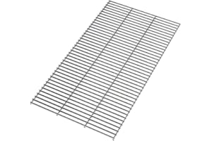 The Fellie BBQ Stainless Steel Grill Grate Replacement BBQ Heavy Duty 5mm Stainless Steel Cutable, Reusable Cooking Grates, 70x43cm