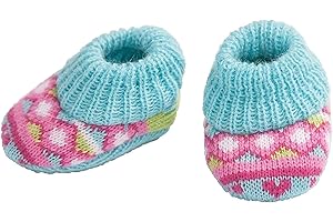 Heless 2647 - Strickschuhe für Puppen, Größe 38 - 45 cm