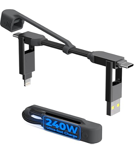 Rolling Square inCharge XL – Cable de carga últiple 6 en 1, cable USB