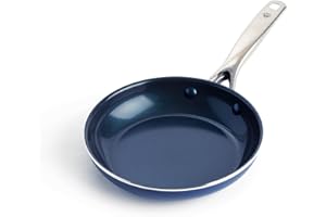 Blue Diamond Cookware Diamante Infuso Ceramica Antiaderente Padella da 20cm, PFAS-Free, Forno, Lavabile in Lavastoviglie, Blu