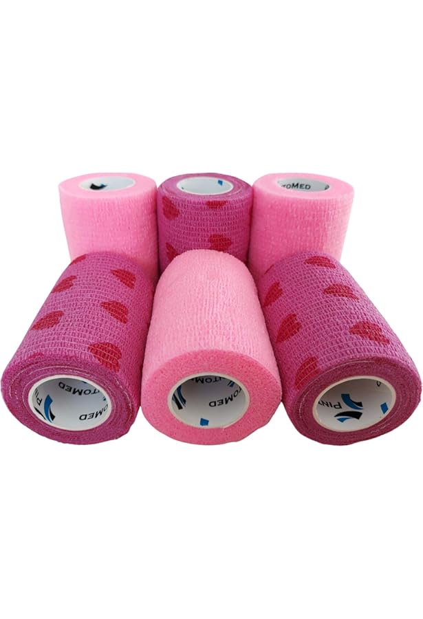 Pansement Sport élastique PintoMed Bandage Cohésif Bleu - 10 Rouleaux 10cm X 4,5m - Bandage Sport Premier Secours Sans Latex Pansement Sportif