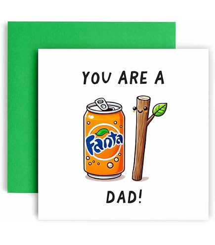 Huxters Vatertagskarte „Papa Hat Die Besten Kinder“ – 14,8 Cm, Aus 350 G/m² Papier, Mit Blauem Umschlag – Lustig & Persönlich