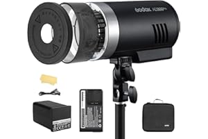 ‎GODOX Godox AD300Pro lampa błyskowa TTL lampa błyskowa Vedio Light 300 W 1/8000 HSS 2.4G Wireless Flash Monolight z akumulatorem litowym 2600 mAh do aparatu Fujifilm, Nikon, Sony, Olympus, Panasonic
