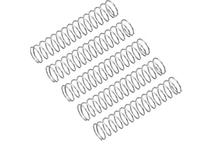 QUARKZMAN Ressort de Compression 5Pcs en Acier Inoxydable 304, 4mm OD, 0.3mm Fil Taille, 20mm Libre Longueur, Ton Argenté