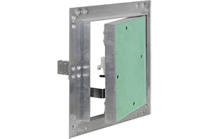 WILTEC Trappe visite Cadres Aluminium 50x50cm 12,5mm Plaque en plâtre Panneau d’accès Alu Maintenance