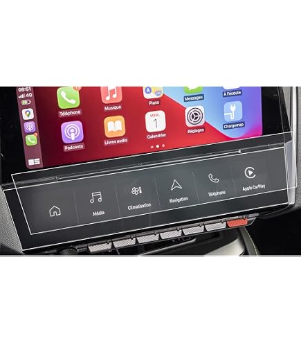 Protection D'écran Anti-reflet Mat BROTECT Pour Peugeot 2008 2022 Cockpit | Verre Trempé 9H | Installation Facile Sans Bulles