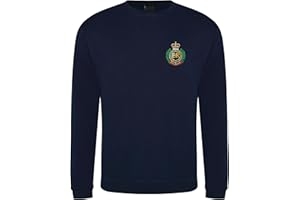 HiViz Kings Royal Engineers British Army Embroidered Sweatshirt –Military Style Pullover Official Licensed