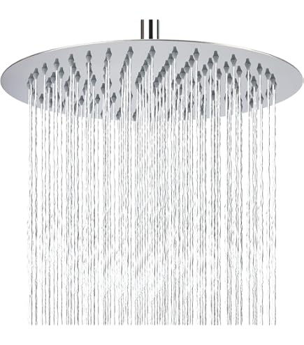 Cabezal Ducha Efecto Lluvia VidaXL - Acero Inoxidable 304, 50 Cm, 330 Boquillas, Articulación Giratoria