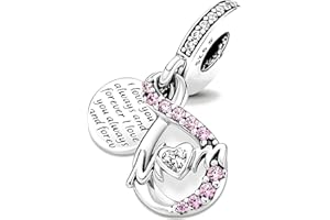 JCALEYDO Charm, Plata de Ley 925, Compatible con Pulsera Pandora