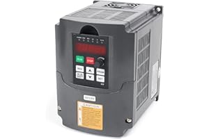 RATTMMOTOR 2.2 kW, 220 V, transmisión de frecuencia variable VFD, 2200 W, convertidor de frecuencia CNC con 2 m de cable de extensión ajustable para motor de husillo control de velocidad