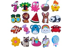 homenatur Szpilki do klapek do chodaków sanitarnych Crocs – 20 sztuk – dekoracyjne przypinki – zawieszki do butów – akcesoria i ozdoby do butów – dla kobiet i mężczyzn – zdrowie hotelarstwo – praca