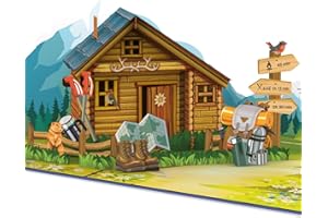 papercrush® Kartka pop-up - bon na wędrówki i wspinaczkę, kartka urodzinowa 3D na urlop turystyczny, podróż i urlop w górach, wędrówkę lub wspinaczkę górską – karta podarunkowa na buty trekkingowe