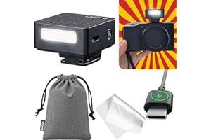 Godox iM20 Mini Cámara Flash, 5 Niveles de Salida, 440 Flashes a Potencia Total, Carga USB-C, Compatible con Ricoh GR III, GR III X, Canon Sony Nikon Fujifilm Pentax Pana