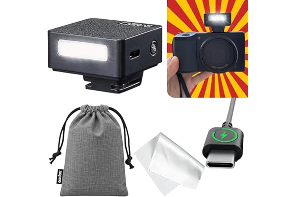 GODOX IM20 Flash Appareil Photo, 5 Niveaux de Sortie, 440 Flashs à Pleine Puissance, Chargement USB-C, Compatible avec Ricoh GR III, GR III X, Canon Sony Nikon Fujifilm Panasonic Olympus