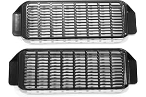TOPABYTE Protection de la Grille D'aération du Flux D'air pour Tesla Model 3 2017-2023 Couverture de Ventilation de Siège Arrière Grille Sous Protecteur de Grille de Sortie de Climatisation (2 Pièces)