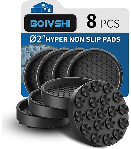 Set van 4 antislip meubelonderzetters, rubberen meubelwielstoppers