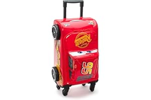 Disney Store, Disney Pixar Cars 3, Rayo Mcqueen, Maleta Infantil con Ruedas, 46 cm, Maleta con Ruedas y asa, Bolsa de Viaje