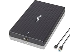 Lyntex Black 320GB 500GB 750GB 1TB 2TB Compact Fast External Portable Hard drive USB 3.0 for use with Windows PC, Apple Mac, Smart tv, XBOX ONE & PS4 (1 TB)