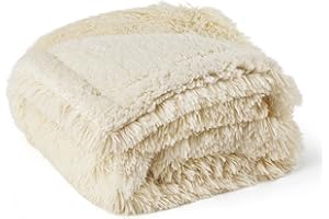 Bedsure Coperte impermeabili per cani di taglia grande, calmante, protezione per divano, lavabile, lunga coperta in pelliccia sintetica per cuccioli, protezione reversibile per mobili, 100 x 120 cm,