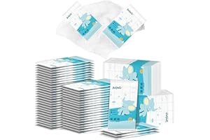 OURDORT 50 Stück Feuchtes Toilettenpapier Einzeln Verpackt mit Kamillen-Extrakt Erfrischungstücher Feuchttücher Toilette Spülbar & Hautfreundlich Wet Wipes Ideal für Reise, Büro & Unterwegs