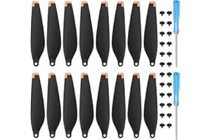 Craznick Mini 4 Pro/Mini 3 Pro Propellers - for DJI Replacement Prop Blades Low Noise Wings for DJI Mini 4 Pro/Mini 3 Pro Accessories Exclusive Screws Screwdrivers 16 pcs Orange Silicon Tips