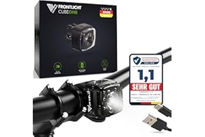 ‎MIVELO MIVELO Fahrradlicht Set StVZO zugelassen Fahrradbeleuchtung - USB-aufladbar & 100% wasserdicht LED Fahrrad Licht vorne & Fahrrad Rücklicht I Fahrradlampen extra hell