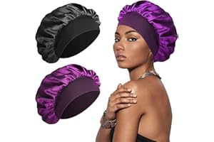 SWEET VIEW Silk Bonnet Satin Bonnet, Silk Hair Wrap for Sleeping, Soft and Comfortable Silk Sleep Cap