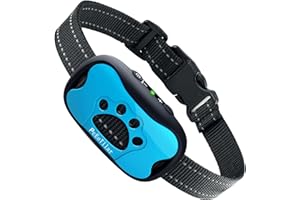 PcEoTllar Rechargeable Bark Collar - Humane Dog Barking Collar with Vibration & Beep - No Shock Anti Bark Collar effective for Small/Medium/Large Dogs, Anti Barking