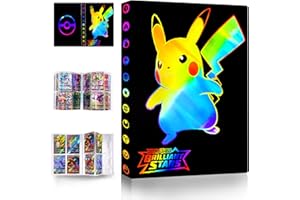 LEMIL Raccoglitore Carte, Album di Carte con Effetto Laser Libro Album Fotografico, 4 Tasche per Pagina 30 Pagine e Può Contenere 240 Carte Porta Carte Album(Laser-PK1)