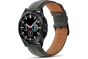 Tasikar 22mm Leather Straps Compatible with Samsung Galaxy Watch 47mm 7/6/5/4 Strap/ 6 Classic 43mm 47mm/ 5 Pro Bands, Genuine Leather Band for Galaxy 4 Classic/3