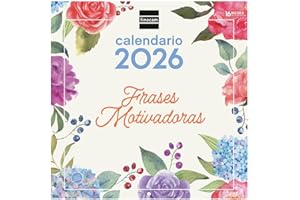 Finocam - Calendario de pared 2026 30x30 cm Mes Vista Enero - Diciembre 2026 + Sep.- Dic. 2025 (4 meses) reducidos | Calendario 2026 | Imágenes Frases motivadoras - Español