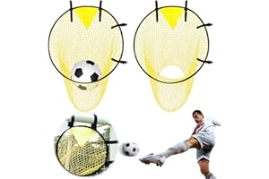 CLIUNT 2PCS Top Bins Football Target Net, Soccer Top Bins Target Goal Bag Net, Top Corner Football Target Net, Football Training Practice Equipment for Kids Shootings Accuracy