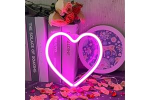UExnkj-Y Enseignes à Led en Forme de Coeur,Enseignes à Led Amour Lampes au Néon de Coeur D'Amour AlimentéEs Par Batterie ou Par Usb Pour les LumièRes de Néon de DéCoration de FêTe de NoëL