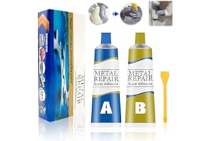 MIIOTO Soldadura en Frio para Metal, pegamento metal con Metal, Pegamentos para Metals, Pasta de Reparación de Metalresistencia Al Calor Industrial Pegamento Plastico Extrafuerte-100g