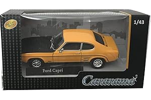 Cararama Ford Capri RS Baujahr 1970 gelb/schwarz 1:43