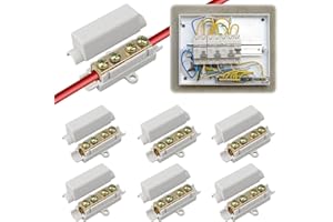BMLIINGCHAU Kabelverbinder Klemmleiste, Kabelverbinder für 2,5 Bis 16 mm², Hauptleitungsabzweigklemme Verbindungsklemme, Abzweigklemme, Klemmblock, Klemmen Elektro, Lüsterklemmen, Reihenklemme 1000 V 100 A