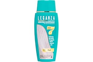 LEGANZA | Baume colorant naturel pour cheveux Pearl Colour Nº 91 | Teinture pour cheveux sans ammoniaque | Enrichi en huiles naturelles | bain de couleur | couvre les cheveux gris | 150ML