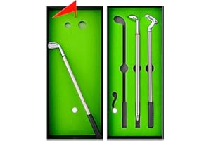 Tukeoo Funny Golf Gifts for Men,Mini Desktop Games Golf Pen Set,Secret Santa Gifts for Men Him Husband, Mens Gifts for Christmas Birthday Fathers Day